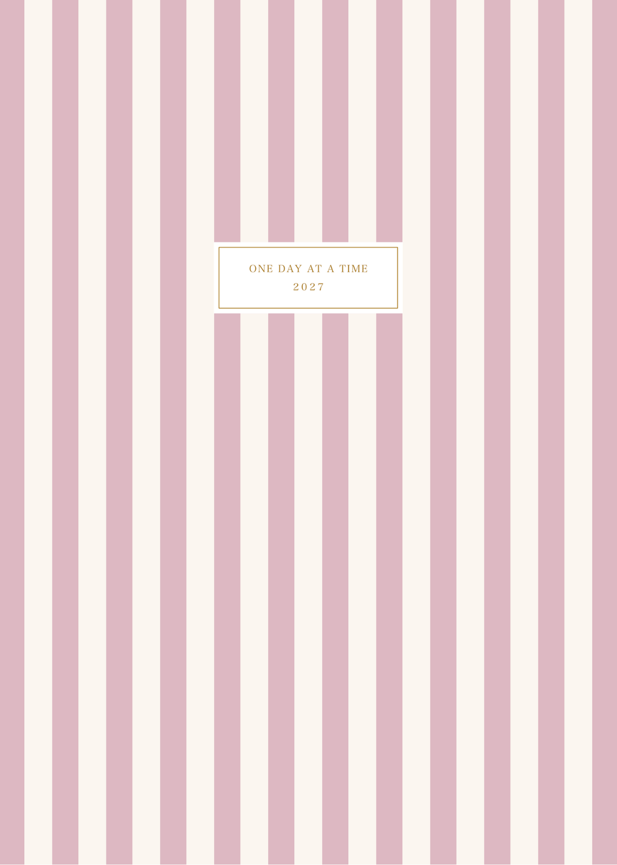 Classic 2027 Weekly Planner (Horizontal Layout)
