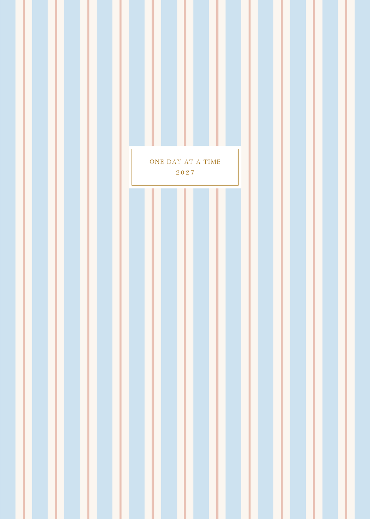 Classic 2027 Weekly Planner (Vertical Layout, A4)