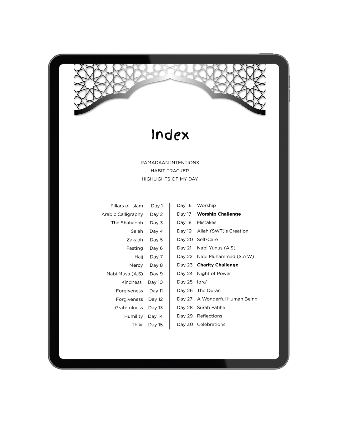 Ramadaan Activity Journal (DIGITAL) 2026