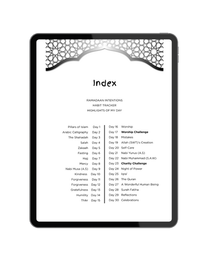 Ramadaan Activity Journal (DIGITAL) 2026