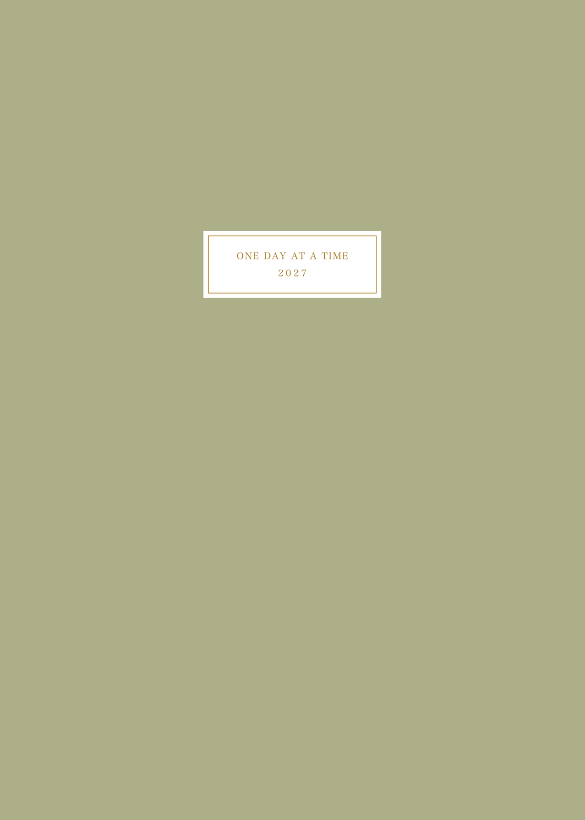 Classic 2027 Weekly Planner (Horizontal Layout)