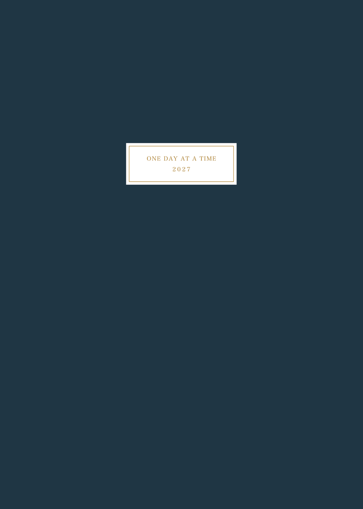 Classic 2027 Weekly Planner (Horizontal Layout)