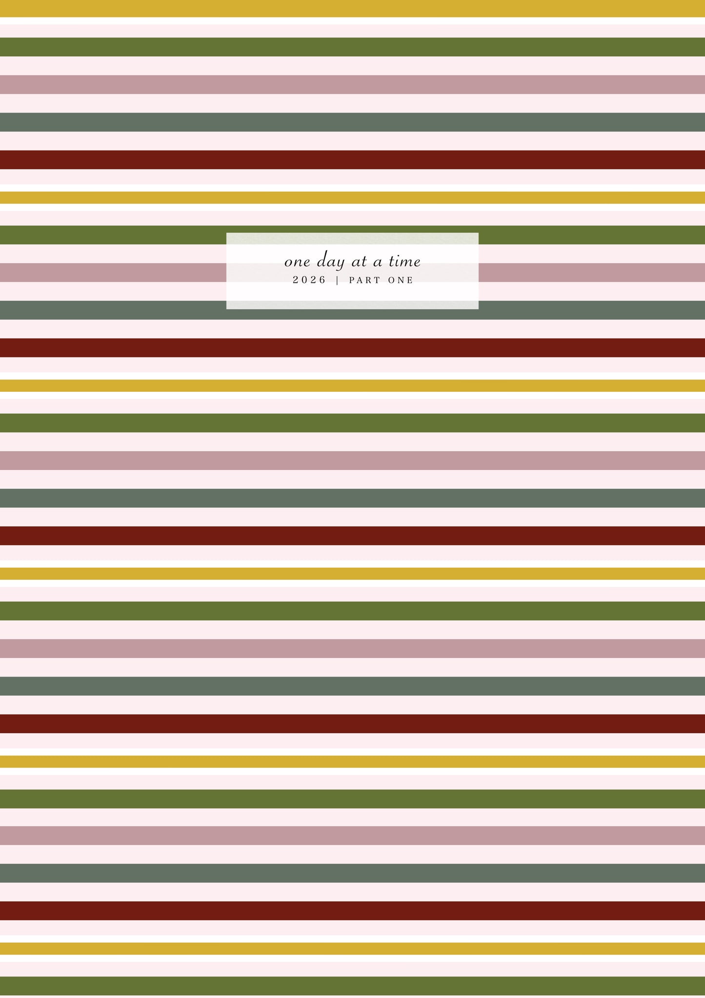 2026 Planner: January to June (Part 1)