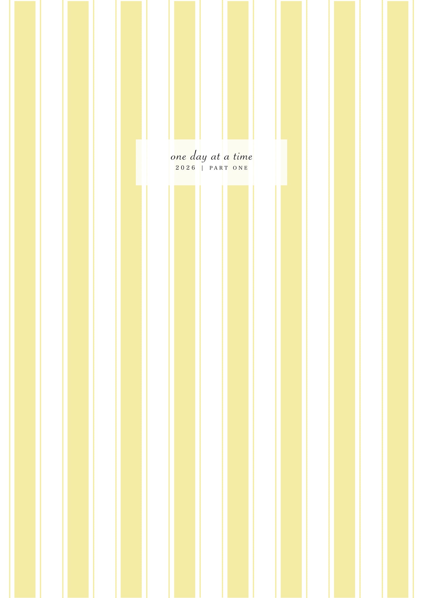 2026 Planner: January to June (Part 1)