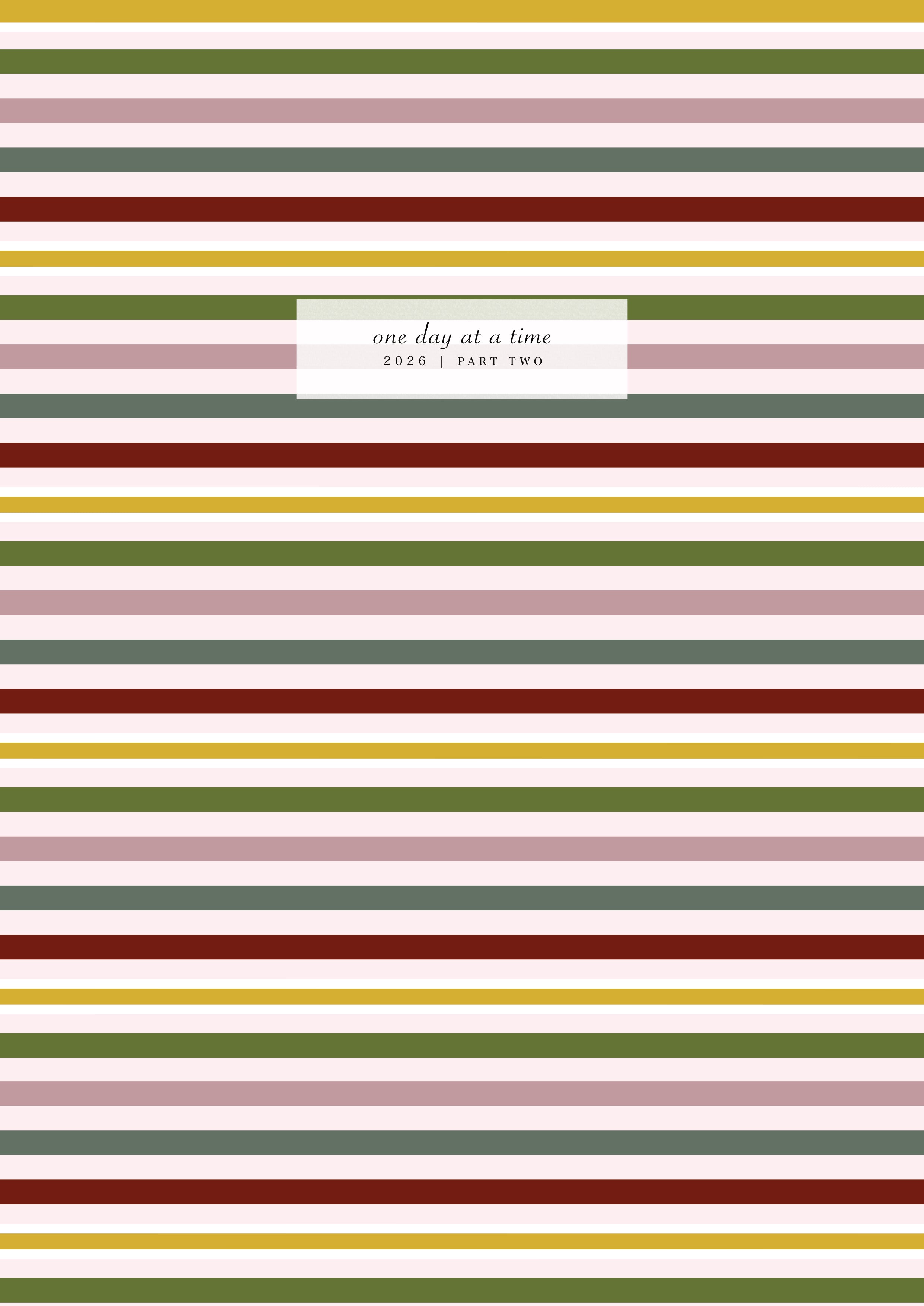 2026 Planner: July to December (Part 2)