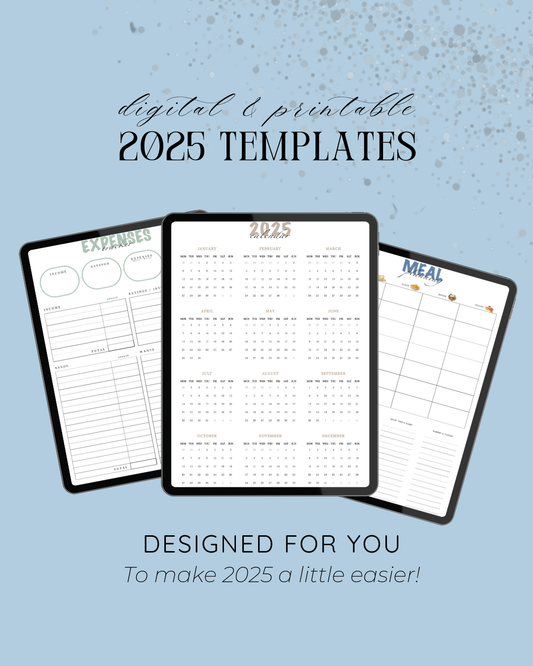 2025 Planning & Self-Development Templates