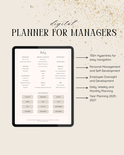 Digital Planner for Managers