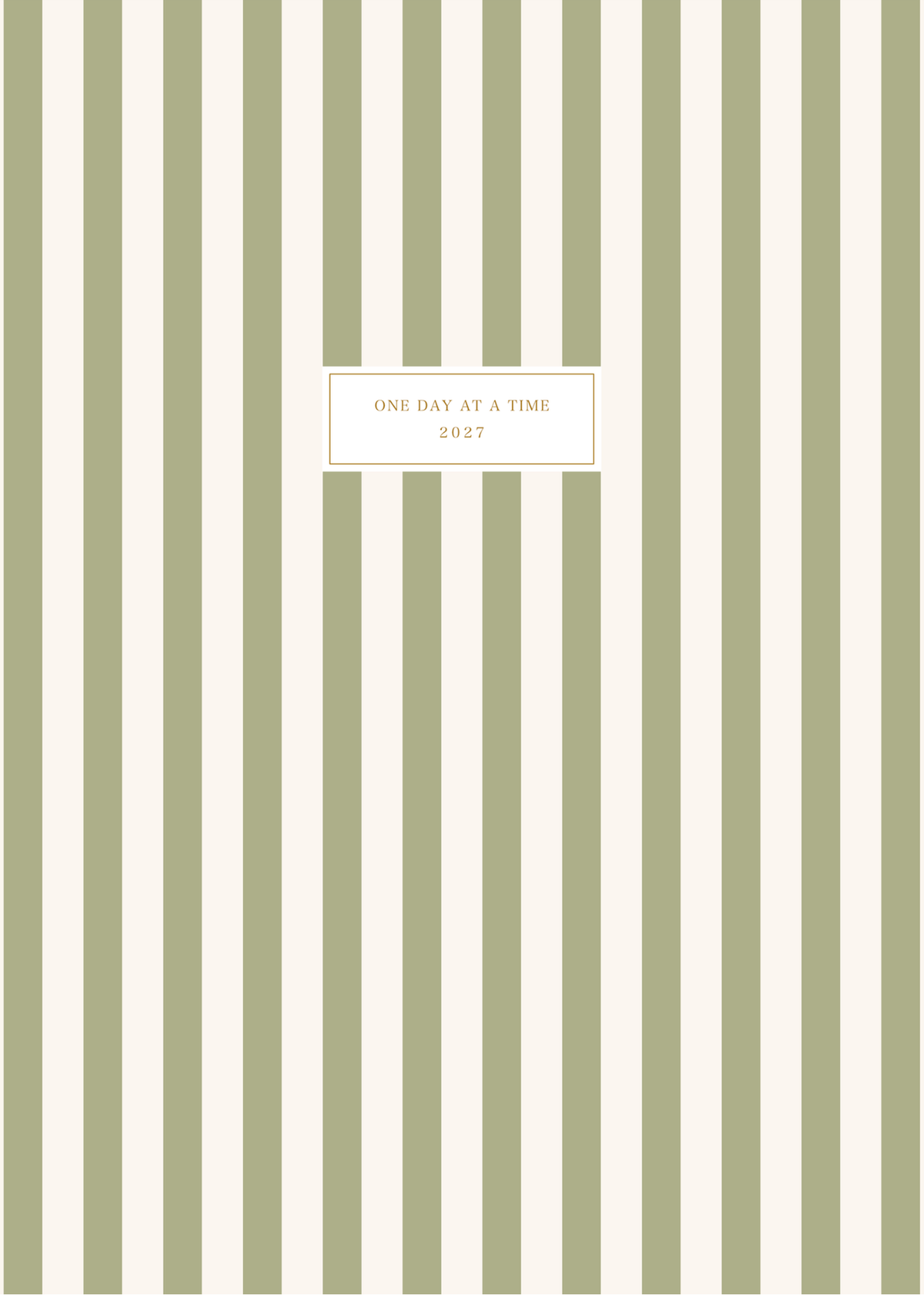 Classic 2027 Weekly Planner (Horizontal Layout)