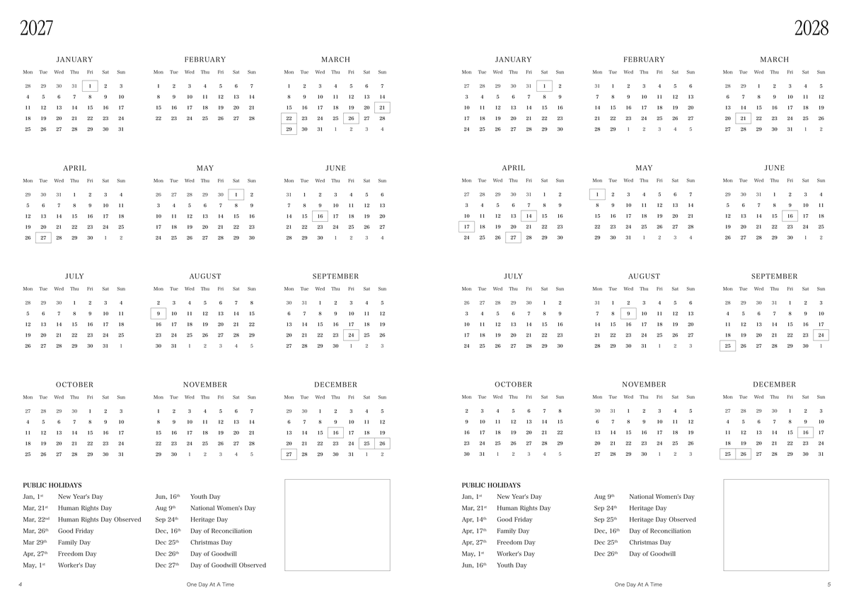 Monthly Planner | Undated