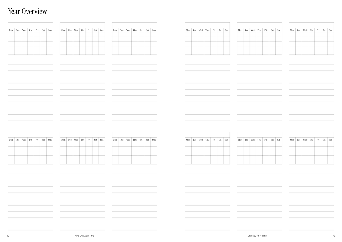 Monthly Planner | Undated