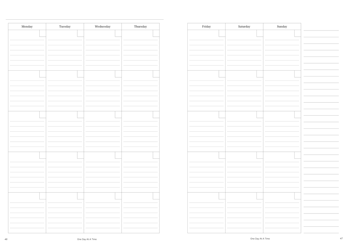 Monthly Planner | Undated