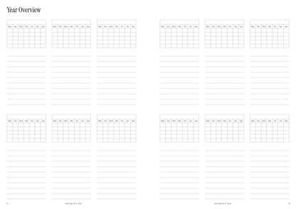 Weekly Planner (Vertical Layout) | Undated