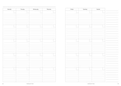 Weekly Planner (Vertical Layout) | Undated