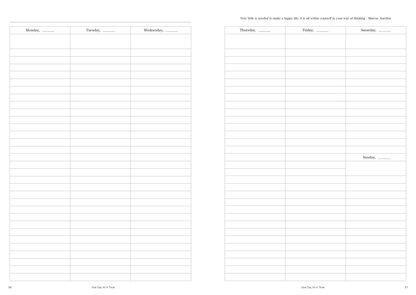 Weekly Planner (Vertical Layout) | Undated