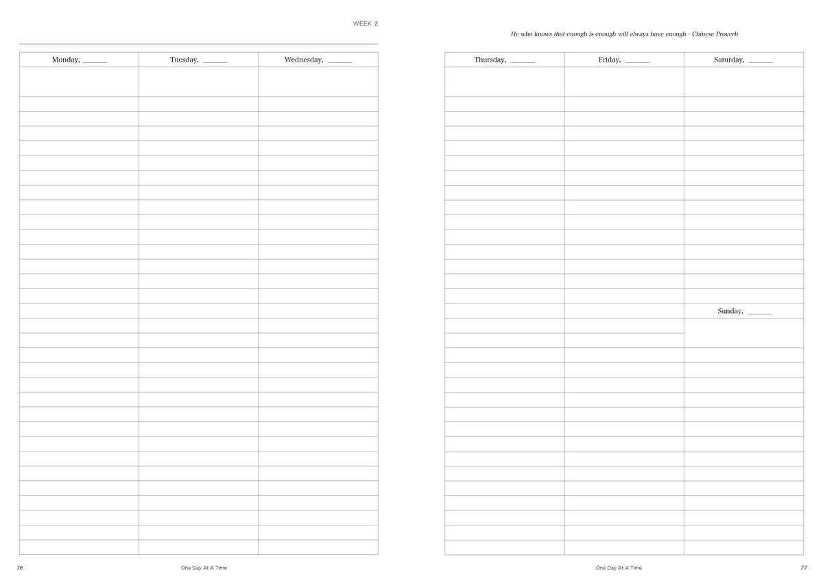 Dream Weekly Planner | Undated