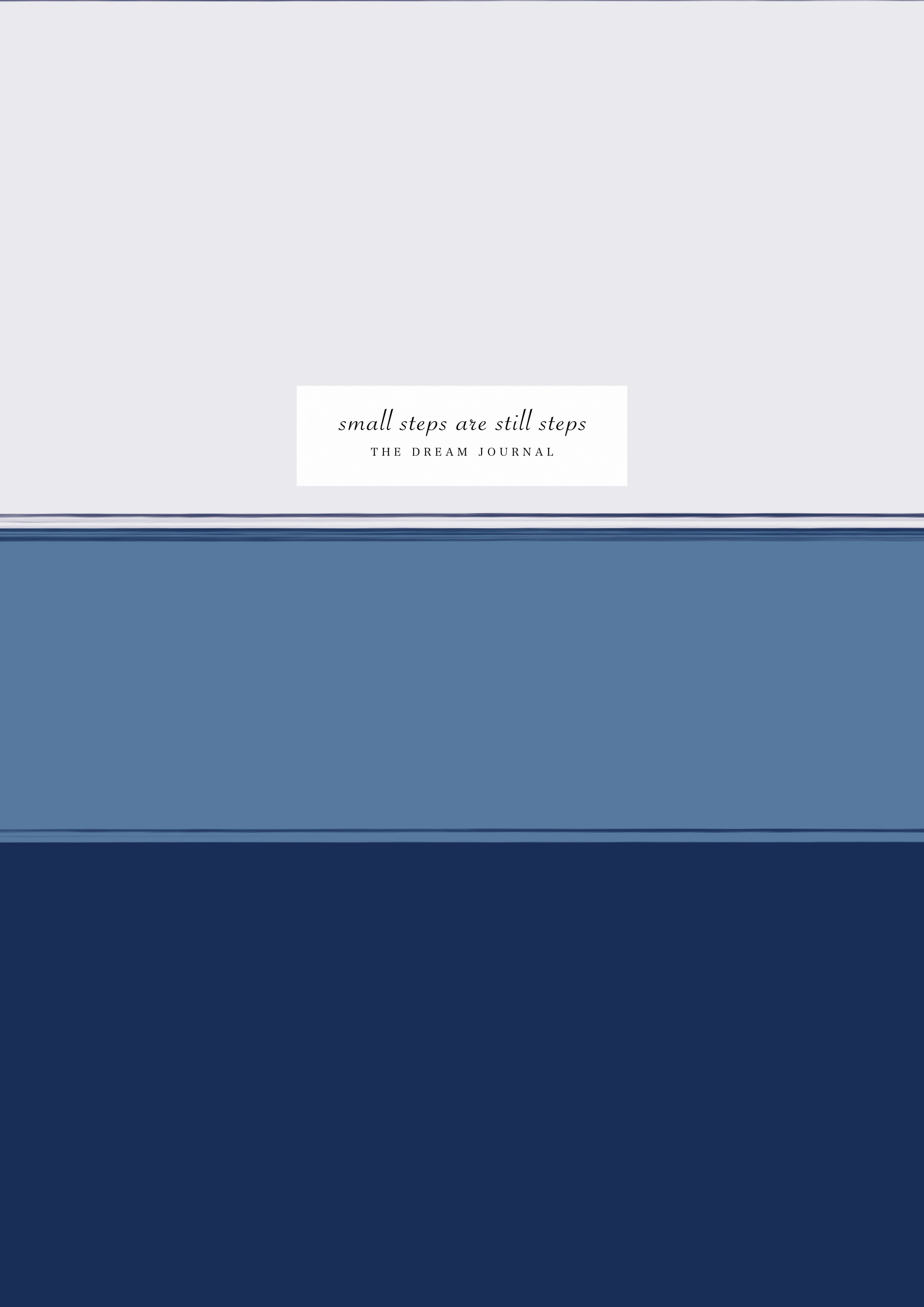 Small Steps Are Still Steps - The Dream Journal