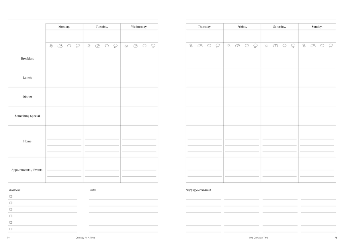 Home Planner | Undated