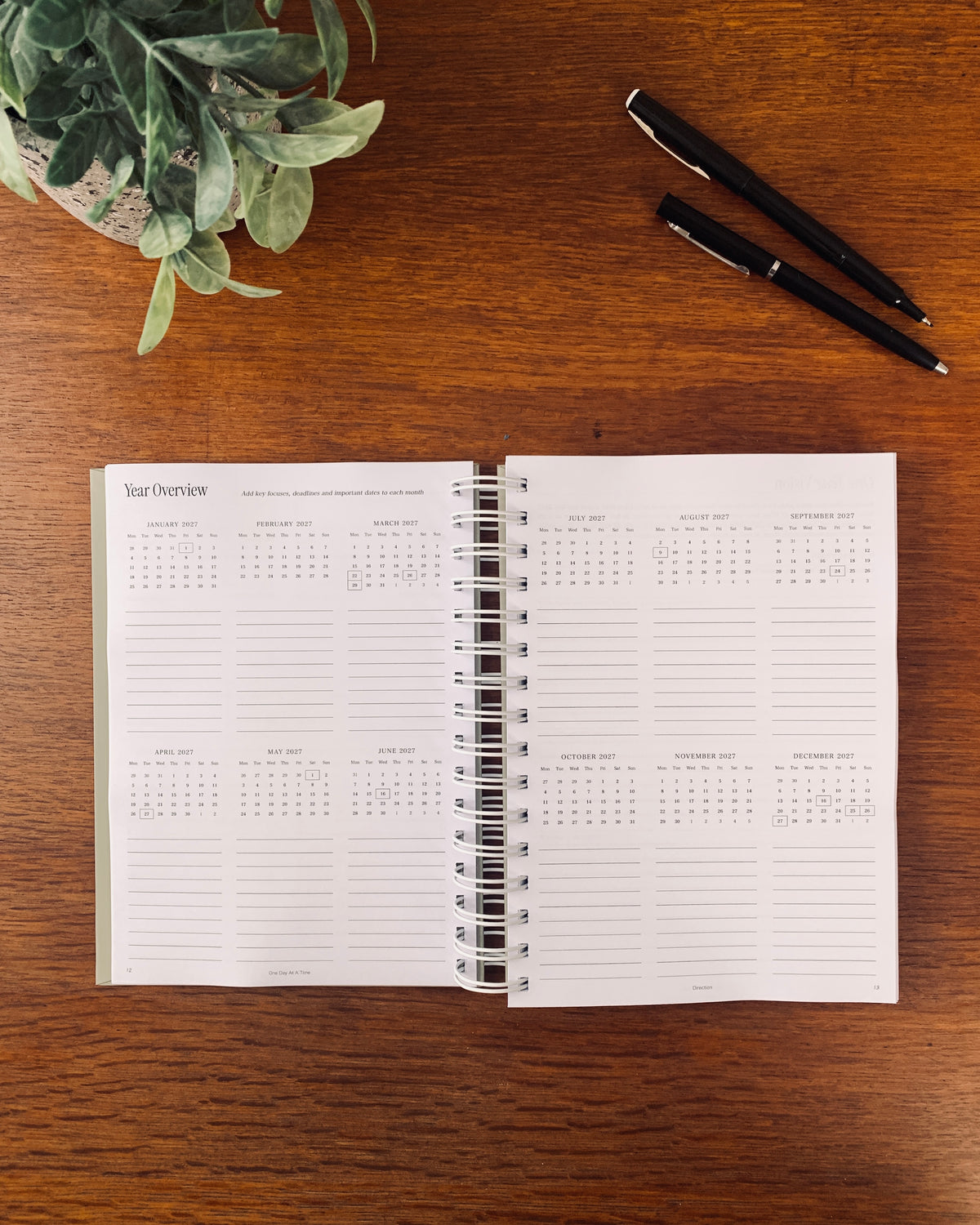 Professional 2027 Weekly Planner