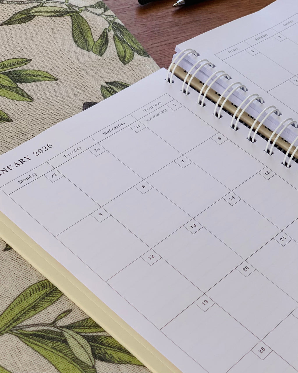 2026 Planner: January to June (Part 1)