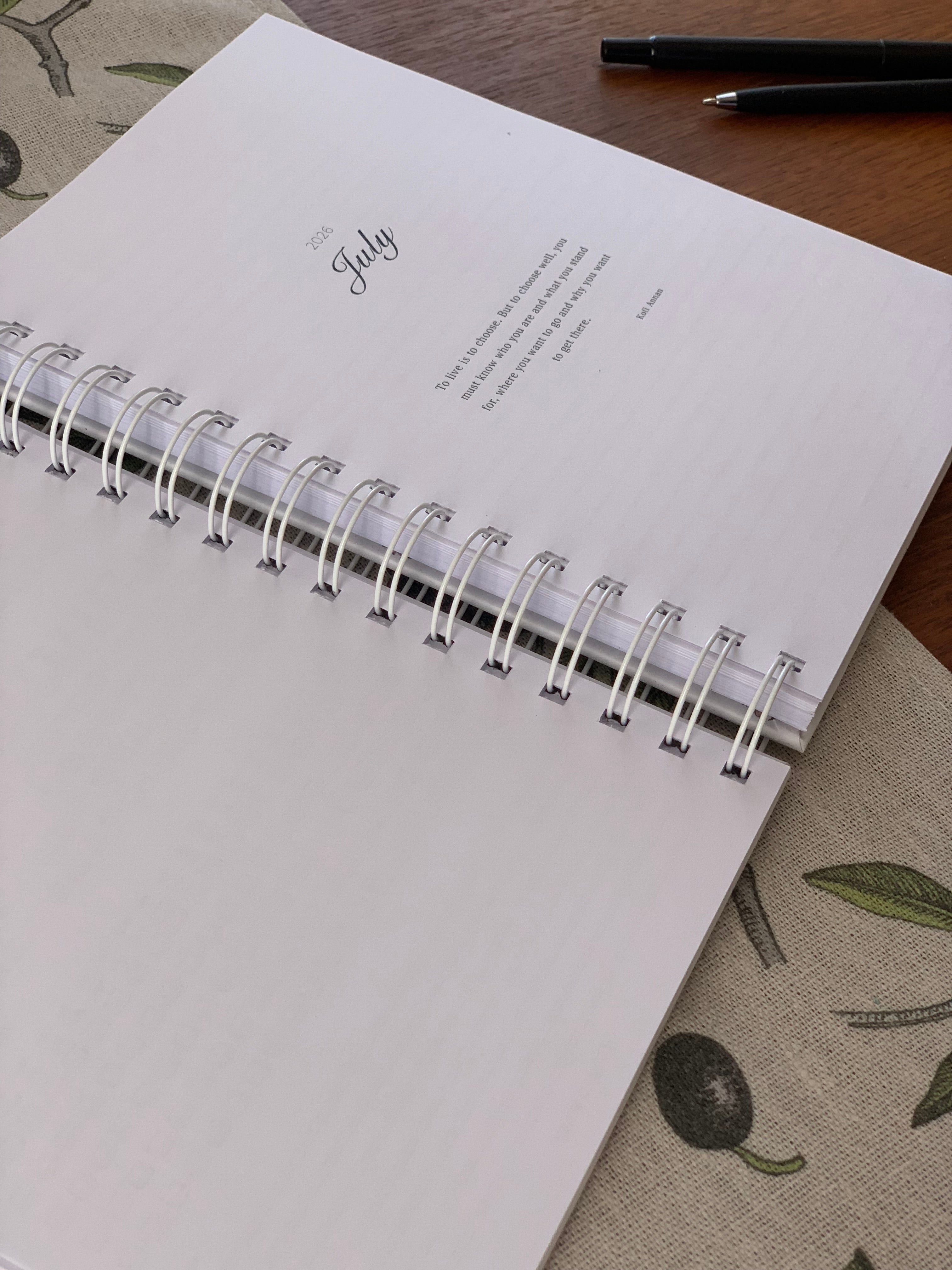 2026 Planner: July to December (Part 2)