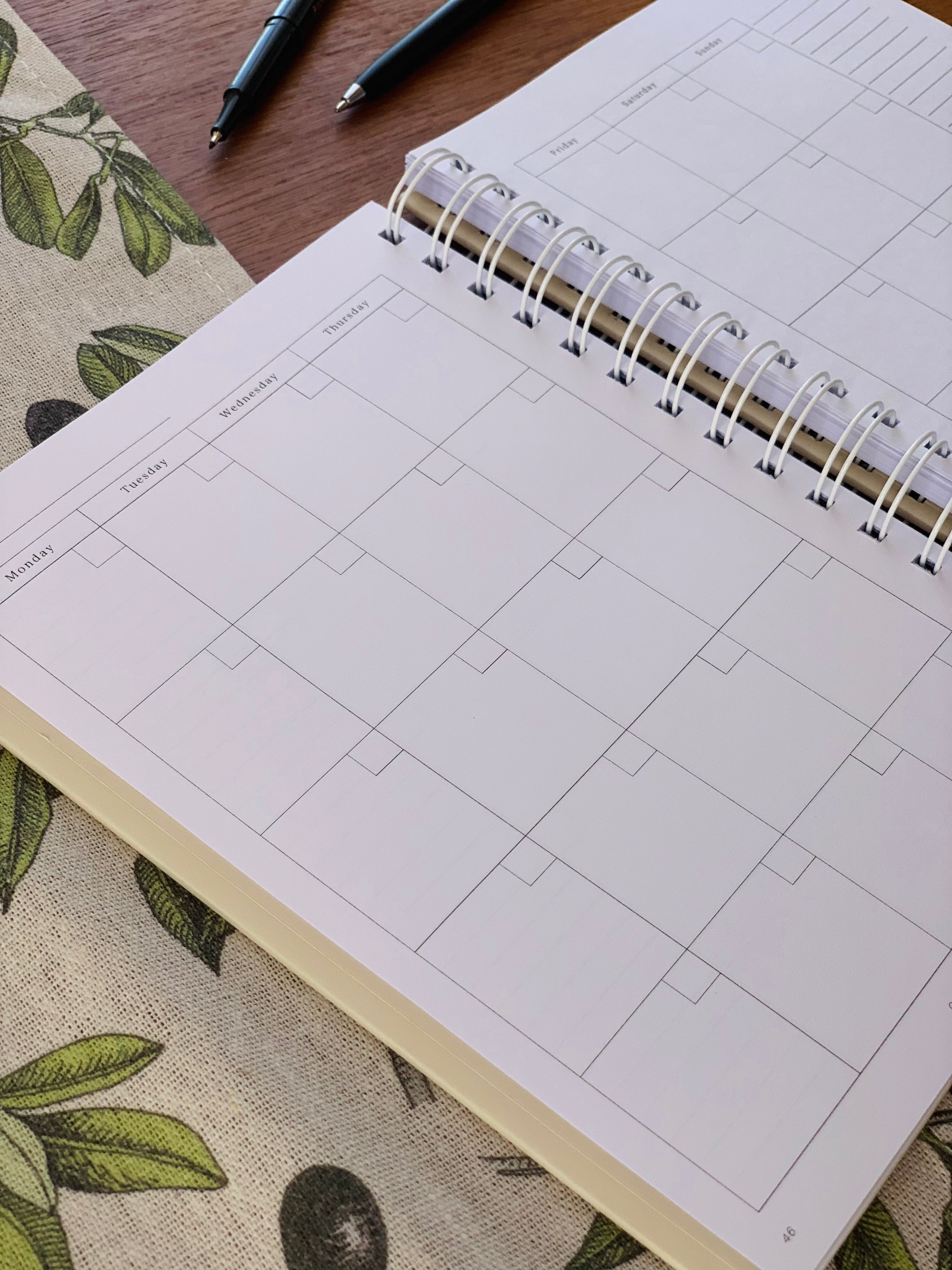 Undated Planner: 12 Months